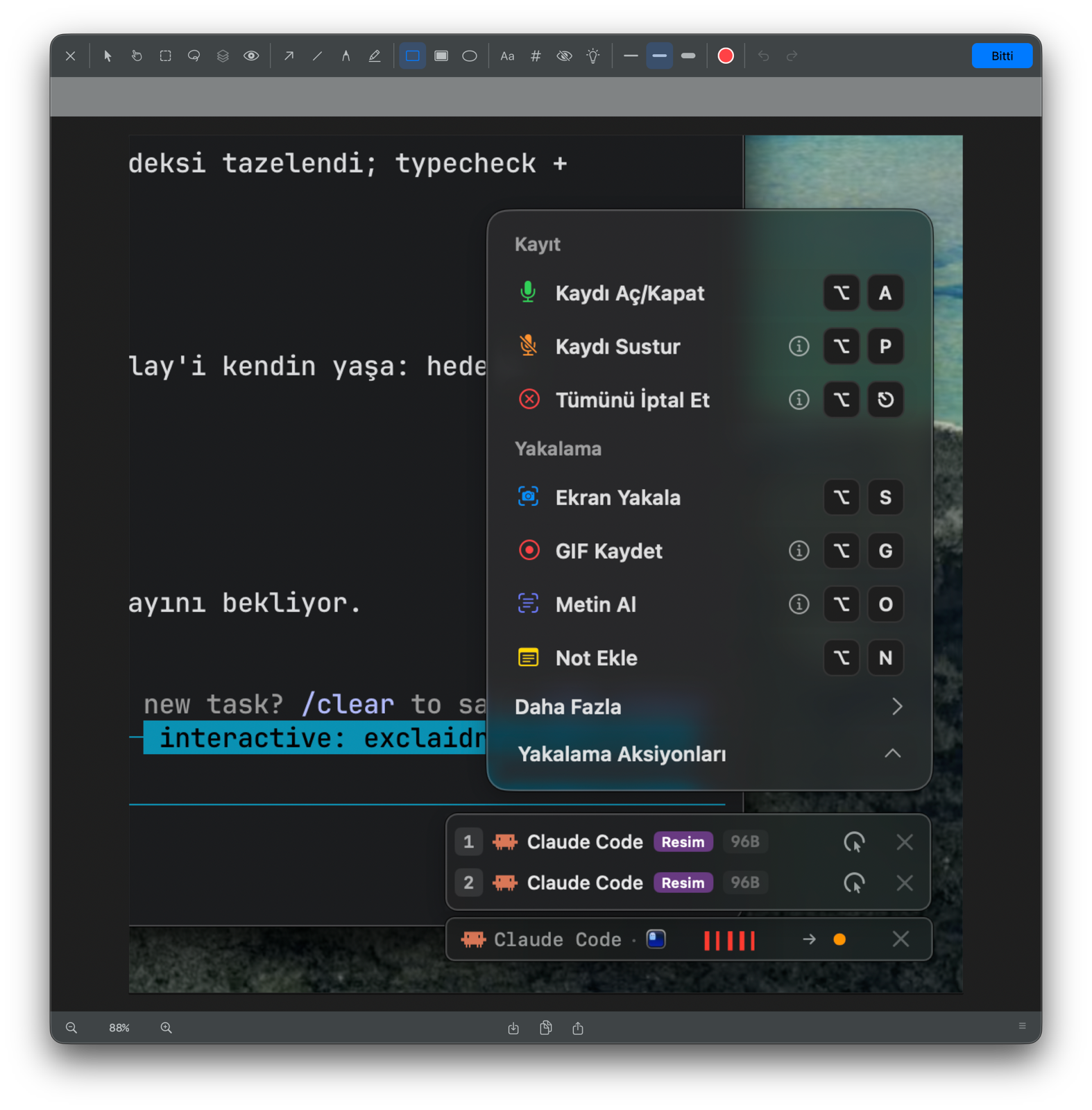 optionOS annotation editor ready to mark the exact area
