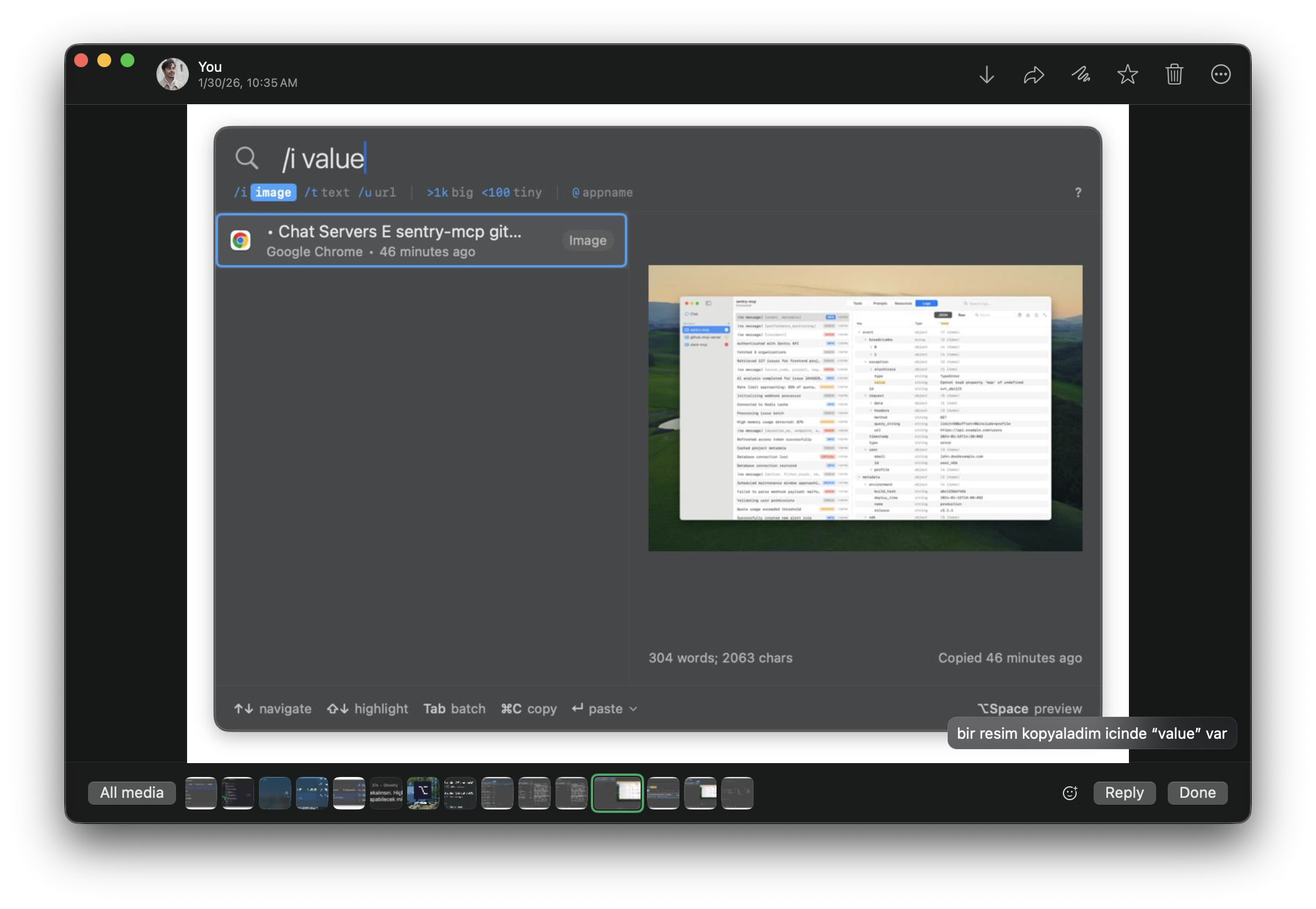 Searching inside images with OCR